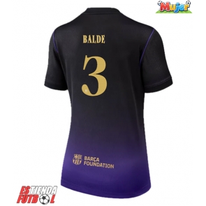 Barcelona Alejandro Balde #3 Segunda Equipación Mujer 2026-27 Manga Corta